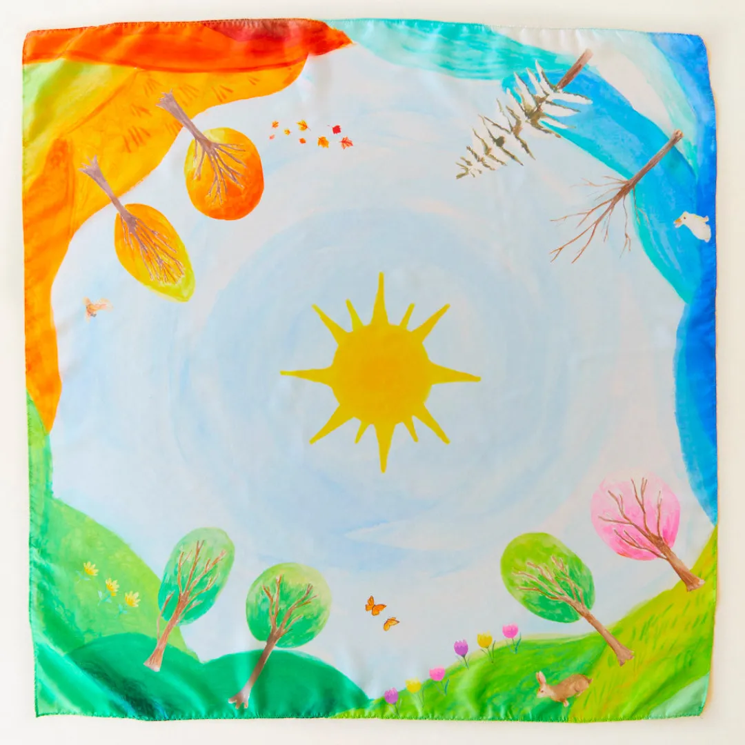 Sarah's Silks Celebration Playsilks|Rainbow Party-Around The Year Playsilk