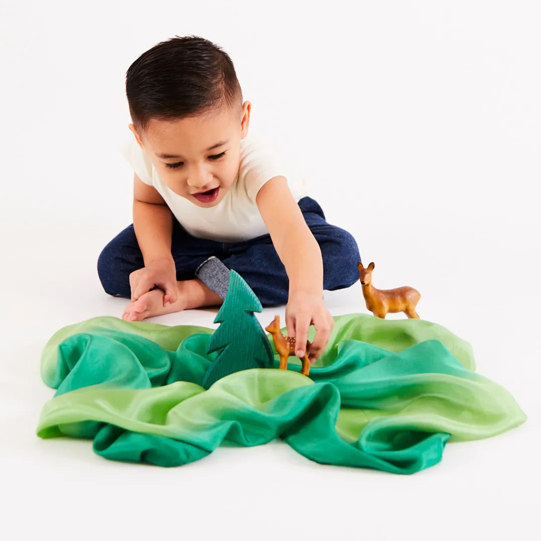 Sarah's Silks Earth Playsilks-Forest Playsilk