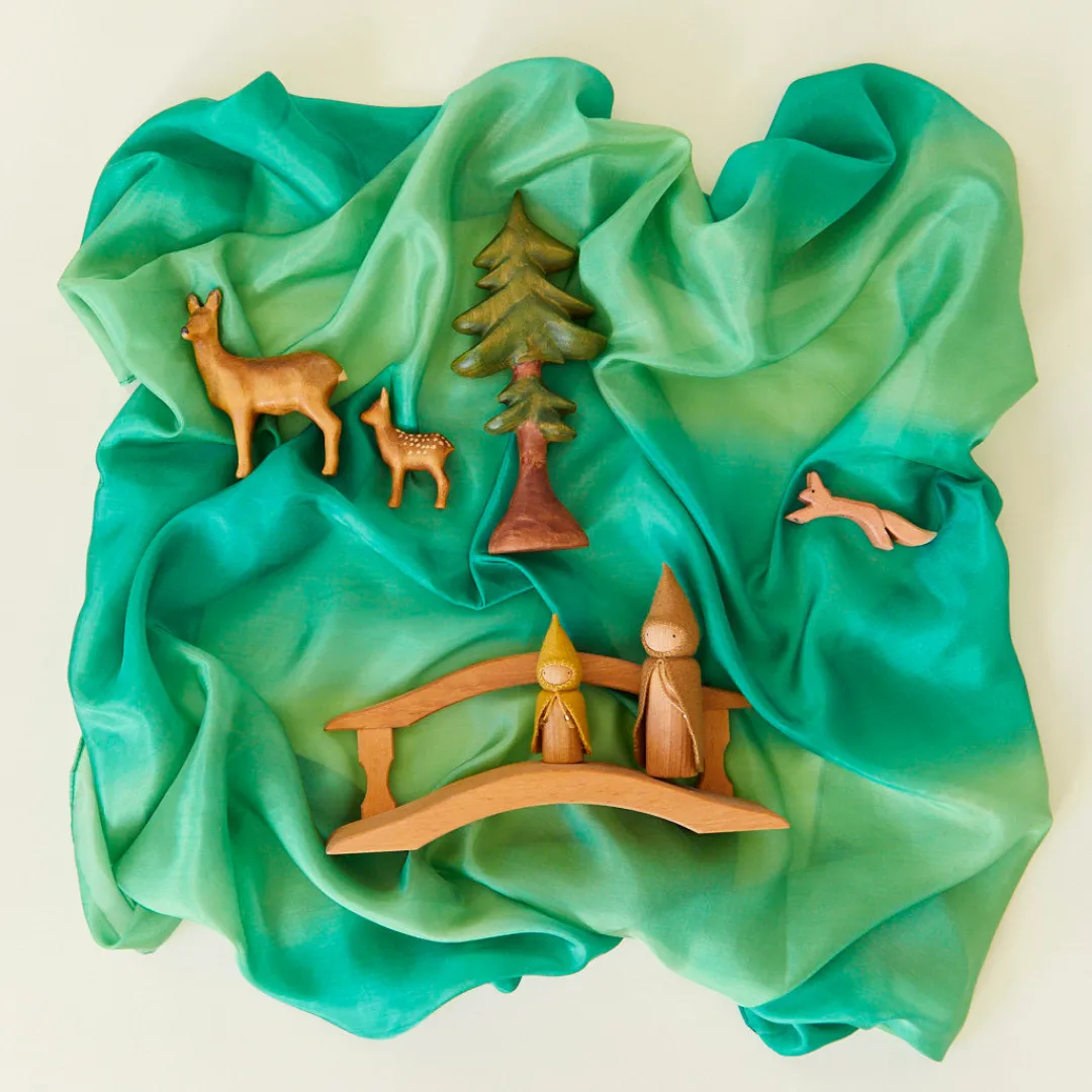 Sarah's Silks Earth Playsilks-Forest Playsilk