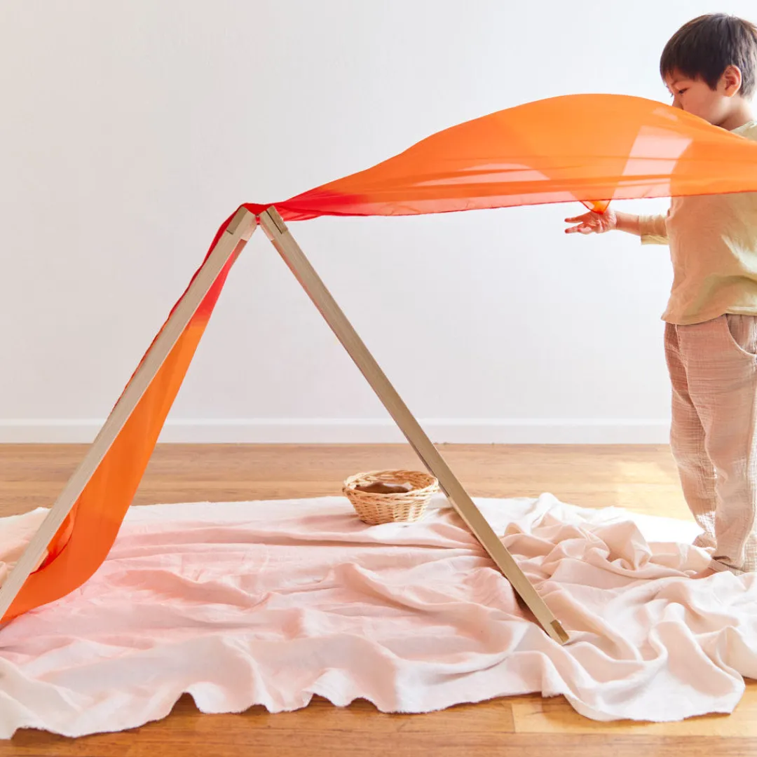 Sarah's Silks Giant Playsilks-Giant Fire Playsilk
