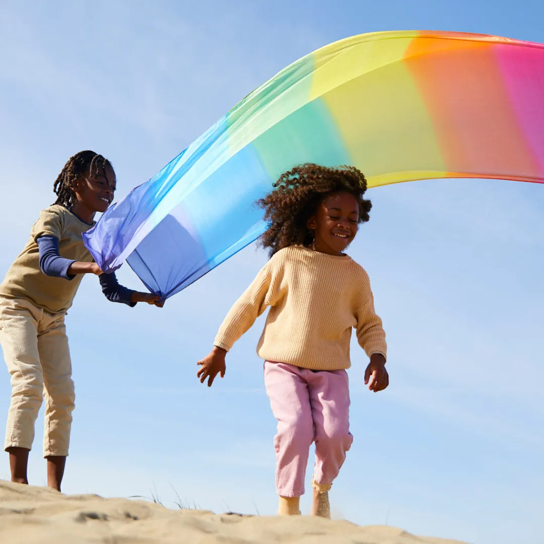 Sarah's Silks Giant Playsilks|Rainbow Party-Giant Rainbow Playsilk