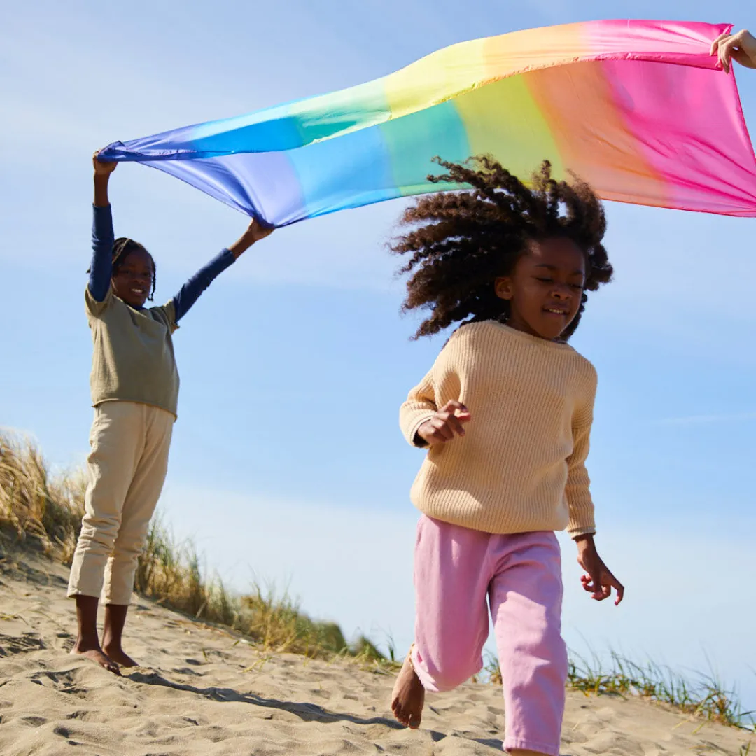Sarah's Silks Giant Playsilks|Rainbow Party-Giant Rainbow Playsilk
