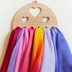 Sarah's Silks Playsilk Displays-Heart Playsilk Display
