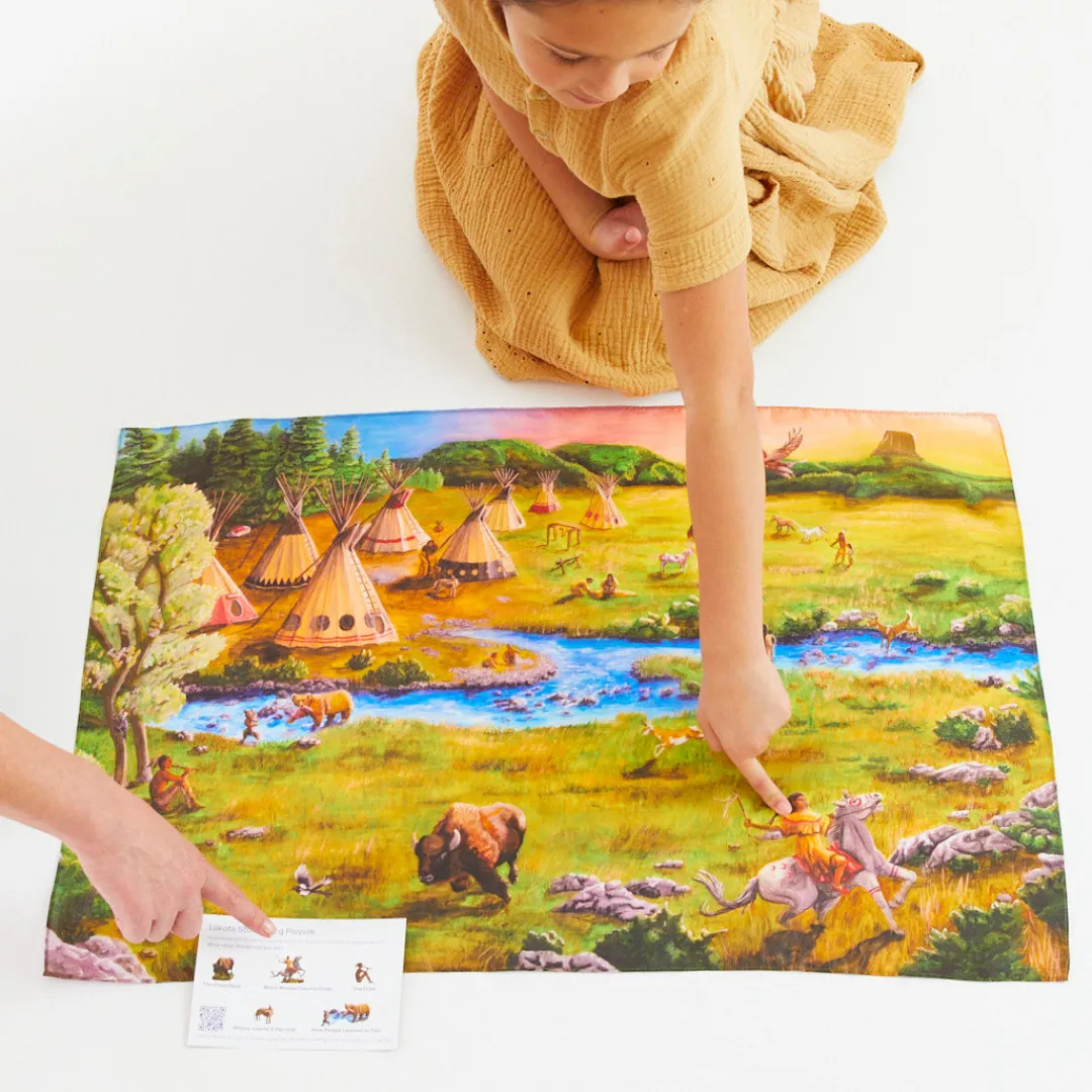 Sarah's Silks Seek & Find Playsilks|Storytelling Playsilks-Lakota Storytelling Playsilk