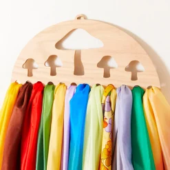 Sarah's Silks Playsilk Displays-Large Mushroom Playsilk Display