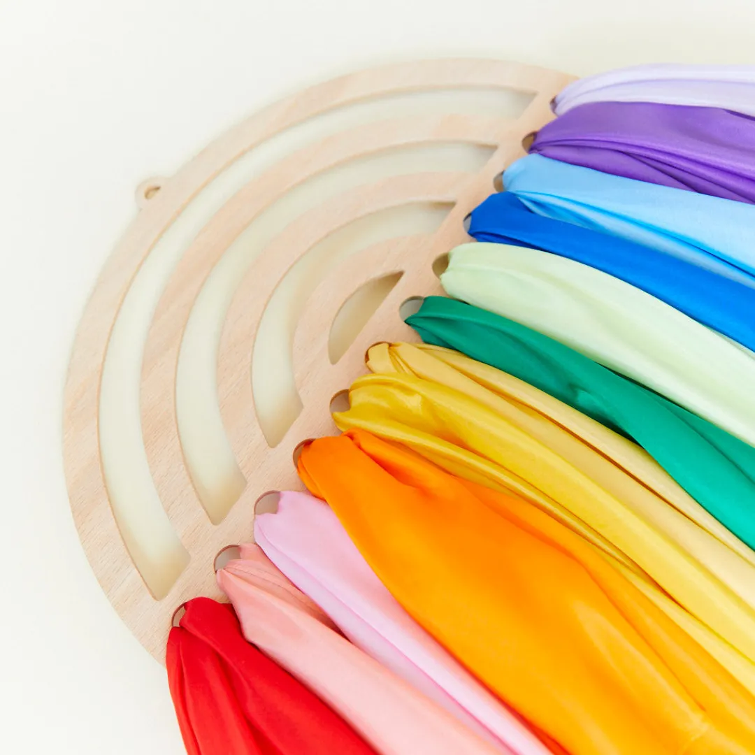 Sarah's Silks Playsilk Displays-Large Rainbow Playsilk Display