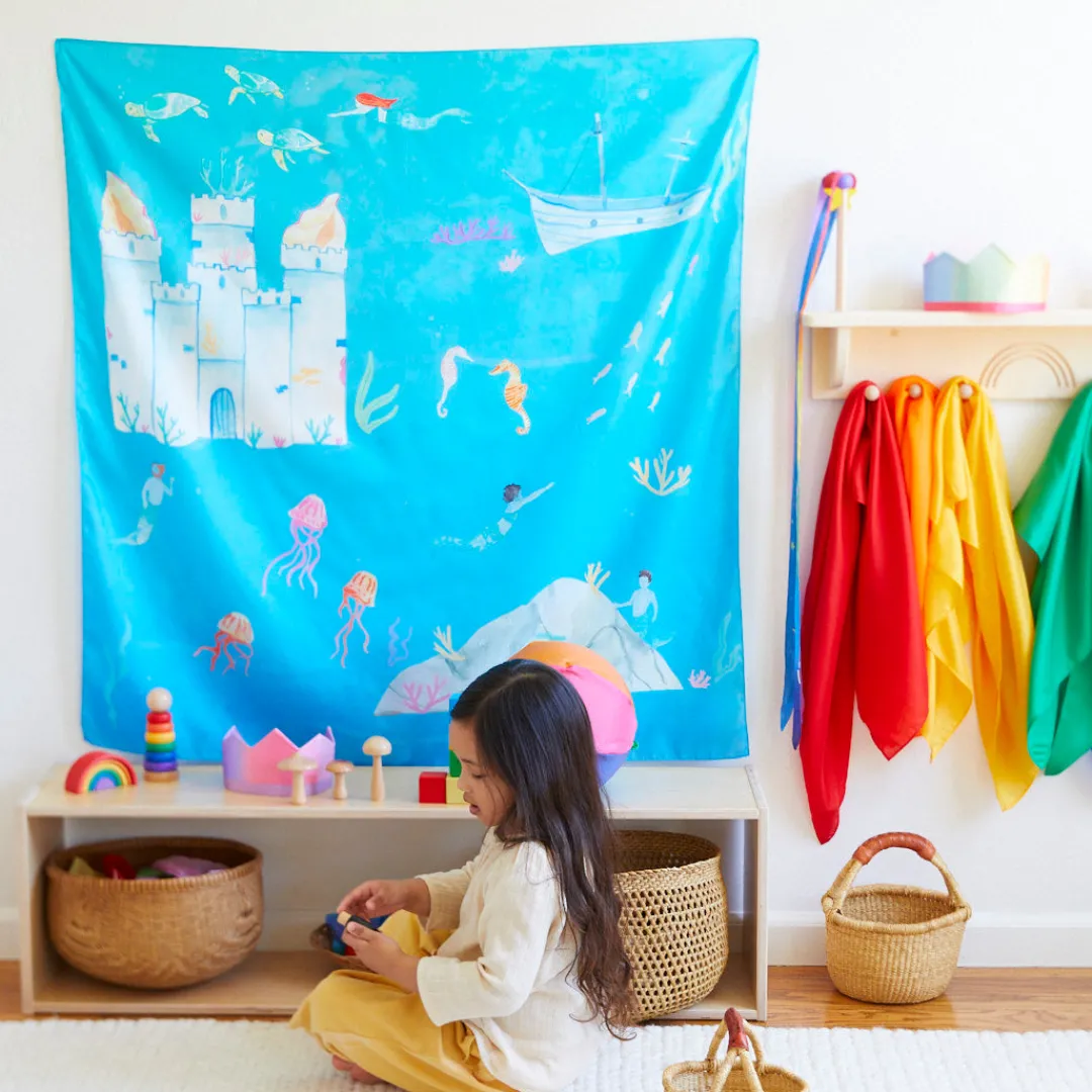 Sarah's Silks Playmaps|Mermaid Party-Large Under The Sea Playmap