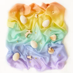 Sarah's Silks Wooden Animals-Maple Wooden Bunny