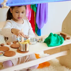 Sarah's Silks Waldorf Playstand-Play Kitchen Shelf