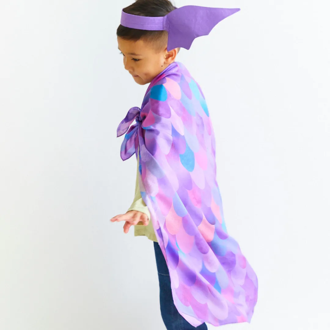 Sarah's Silks Dress-Up Sets-Purple Dinosaur Costume