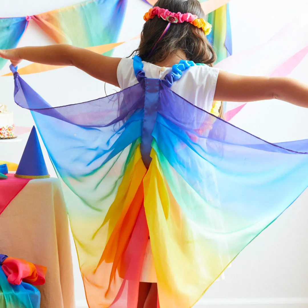 Sarah's Silks Fairy Wings|Rainbow Party-Rainbow Fairy Wings