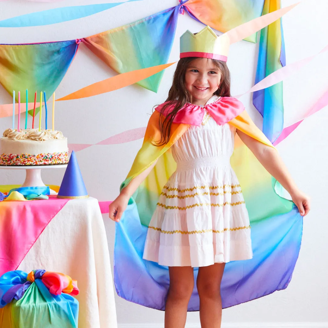 Sarah's Silks Dress-Up Sets|Rainbow Party-Rainbow King/Queen Costume