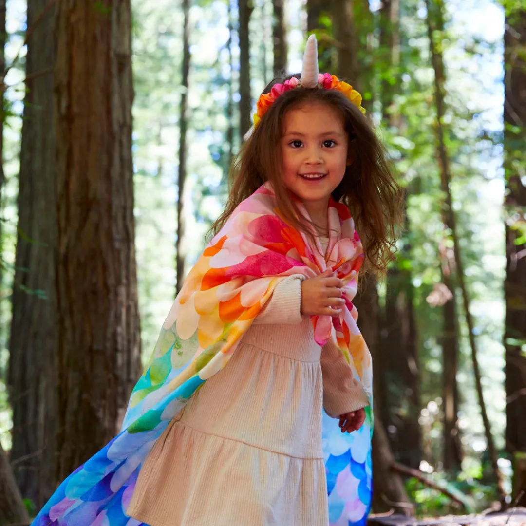 Sarah's Silks Rainbow Unicorn Party-Rainbow Unicorn Playsilk