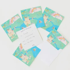 Sarah's Silks Rainbow Party|Party Favors-Rainbowland Party Invitations