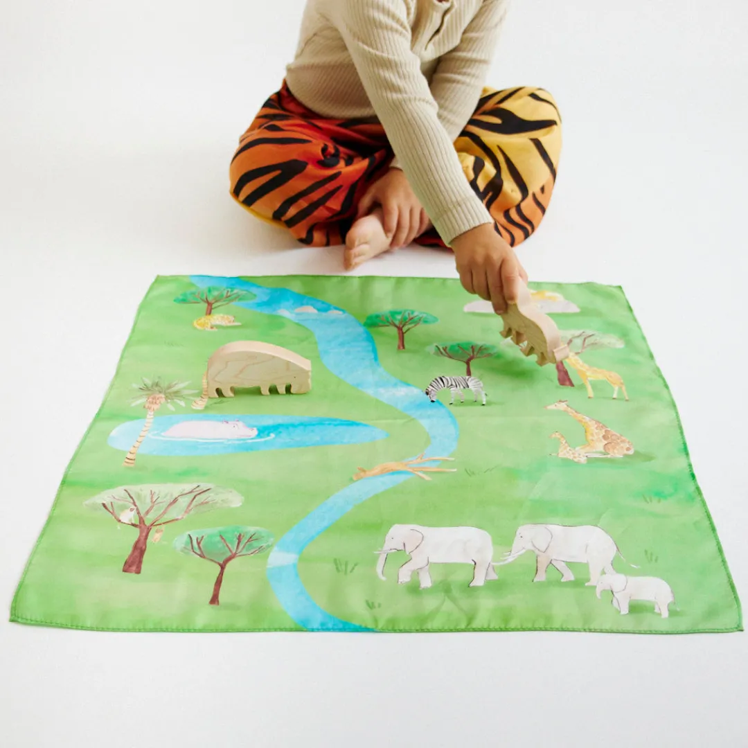 Sarah's Silks Mini Playsilks|Playmaps-Safari Playmap