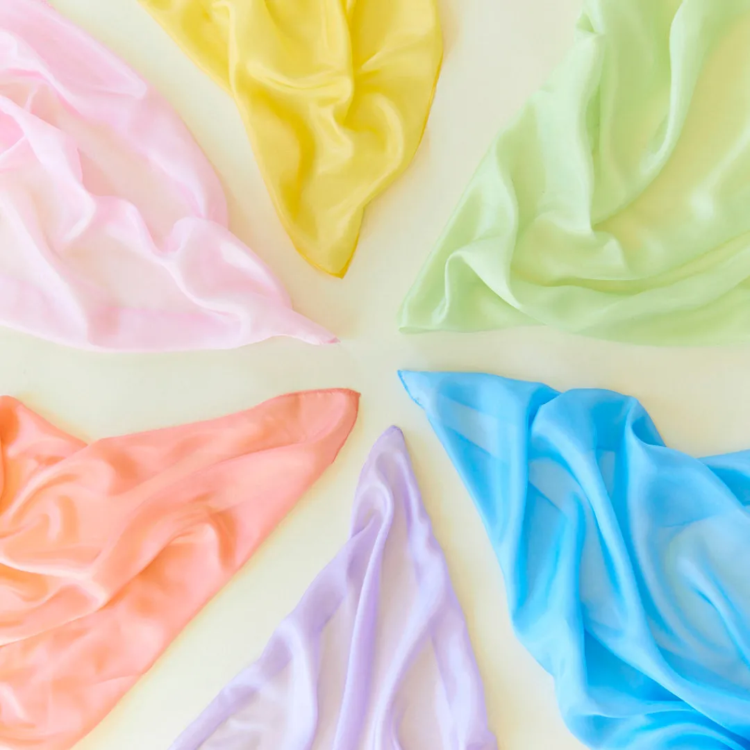 Sarah's Silks Playsilk Displays-Solid Color Playsilks