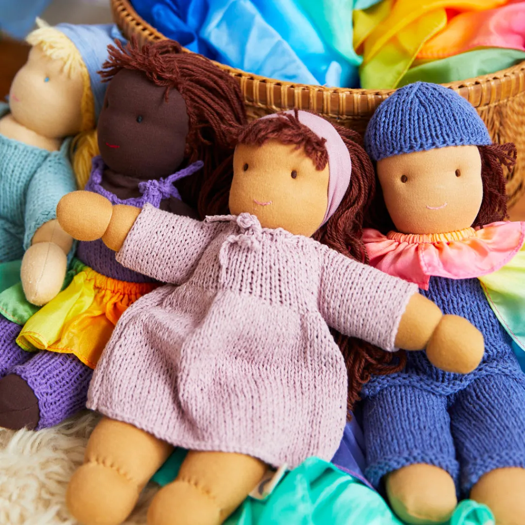 Sarah's Silks Waldorf Dolls-Waldorf Doll Complete Set Of 4