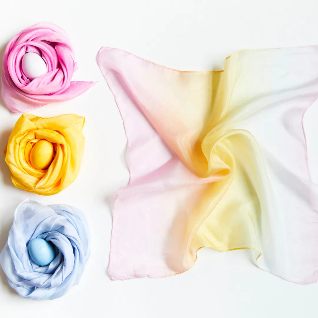 Sarah's Silks Coloring Playsilks|White Playsilks For Dyeing-White Playsilk Pack For Dyeing