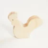 Sarah's Silks Wooden Animals-Wooden Rooster