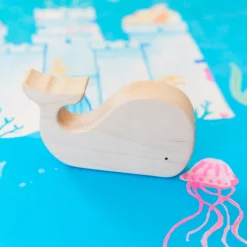 Sarah's Silks Mermaid Party-Wooden Whale
